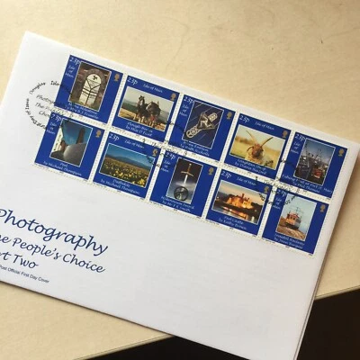 ISLE OF MAN stamps First Day Cover  2002 Photography Part 2.  Unaddressed - Image 1 of 3