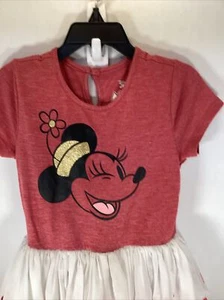 Minnie Mouse Girls Dress SIze 5T Tshirt Top Material - Picture 1 of 6