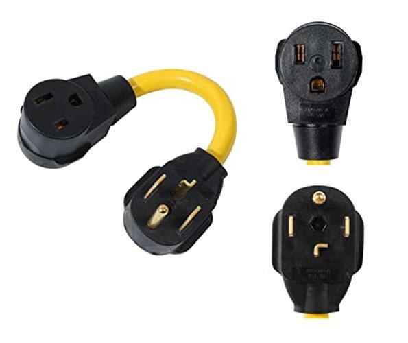 Onetak Nema 14 30p To 6 50r 240v 30 Amp 4 Prong Male Plug To 50 Amp 3 Prong Ebay