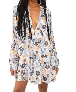 Free People Daisy Jane Floral Mini Dress Boho Size S NWT - Picture 1 of 5