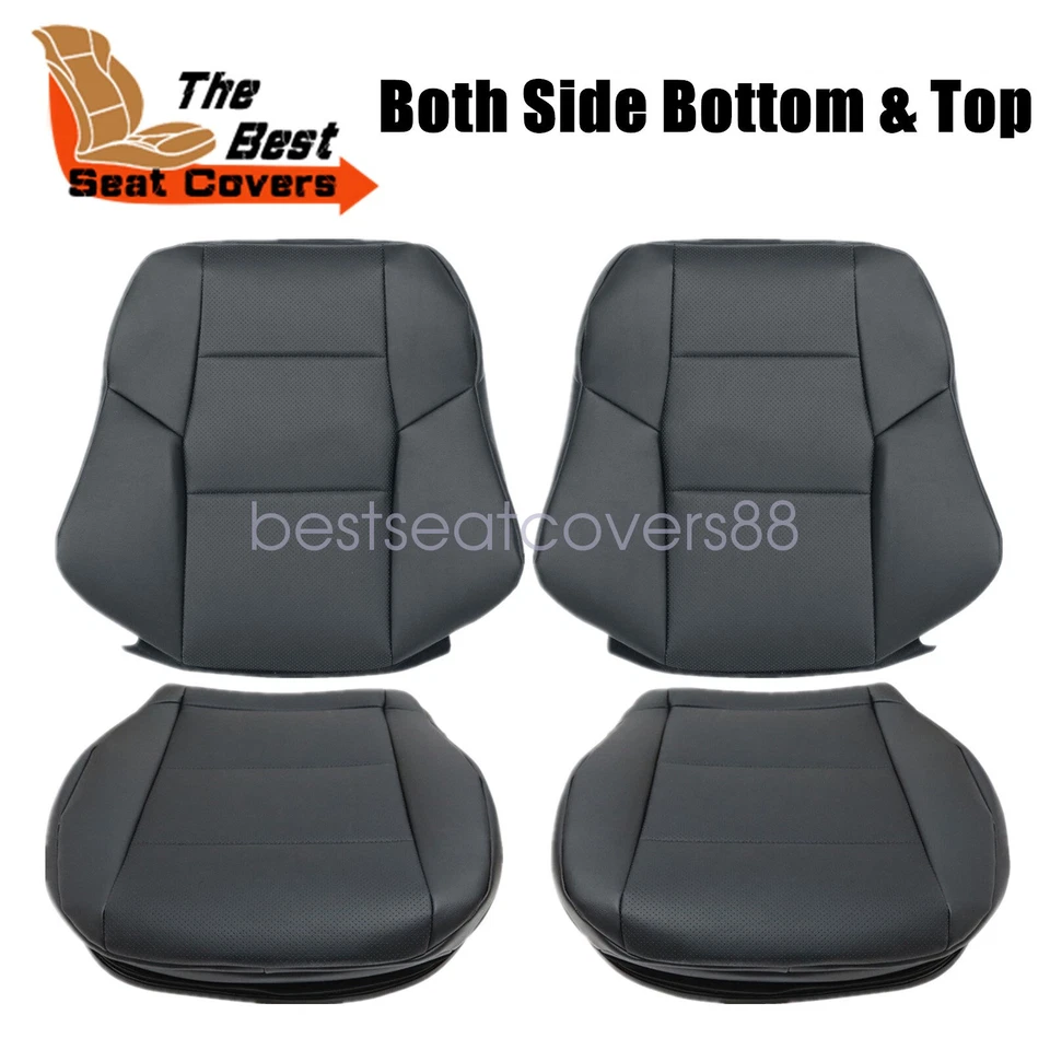 Cubierta de asiento de cuero lateral del conductor y pasajero negra para Mercedes Benz C230 2005-2007 Foto 1 de 4