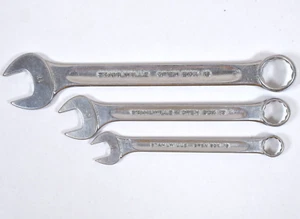 3x Vtg Stahlwille Open Box 13 Combination Wrenches Metric 10mm 13mm 17mm Germany - Picture 1 of 6