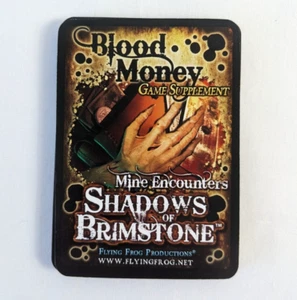 SHADOWS OF BRIMSTONE Board Game BLOOD MONEY Game Supplement - Picture 1 of 1