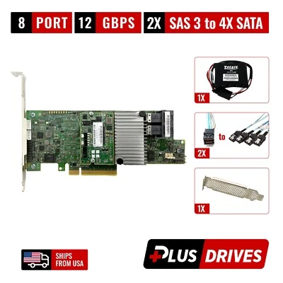LSI MegaRAID 9361-8i 12Gbps SAS 3 w/ 1GB Cache | BBU | SAS-3 Cable and License - Image 1 of 4