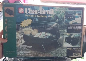 Vintage CHAR-BROIL Portable Gas LP "TABLETOP GAS GRILL" Comping #465 1230  - Picture 1 of 11
