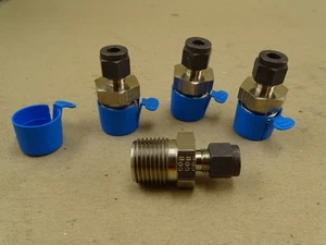 (4) SSP Duolok 1/4" Tube x 1/2" RTD Stainless Compression Fitting , 001095-23 - Picture 1 of 7