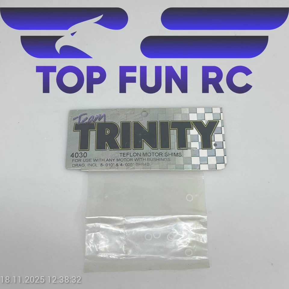 TRINITY 4030 TEFLON MOTOR SHIMS UNIVERSAL FOR ANY MOTOR W/ BUSHINGS DRAG - Image 1 of 1