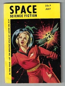 SPACE Science Fiction July 1953 Pulp Digest Nourse, del Rey, Smith, Vine - Bild 1 von 2