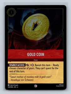 Gold Coin Common Azurite Sea 133/204 Disney Lorcana TCG - Picture 1 of 2