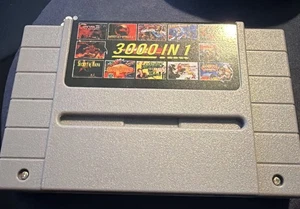 Super Nintendo FlashMaster EverDrive Flash carrello Multi SNES Mario World 3000 IN 1 - Foto 1 di 1