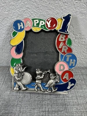 Moldura de estanho feliz 1º aniversário/ótimos produtos americanos - Imagem 1 de 4