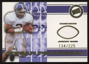 Adrian Peterson #JCAP 2002 Press Pass Game Used Jersey Rookie Patch SP /225 - Picture 1 of 3