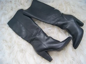 ZODIAC Women's Black Tall Heeled Boots Size 9 Dion Knee High - Picture 1 of 11