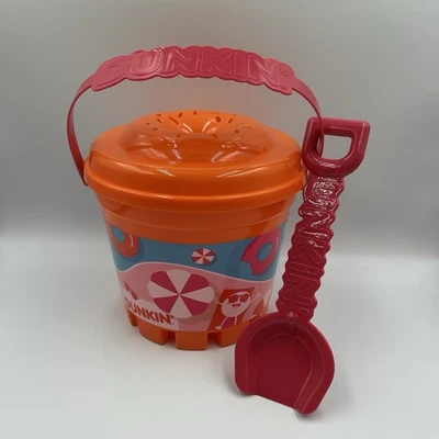 NEW 2025 Limited Edition Summer Dunkin Donuts Munchkin Beach Bucket Sand Shovel - Image 1 of 4
