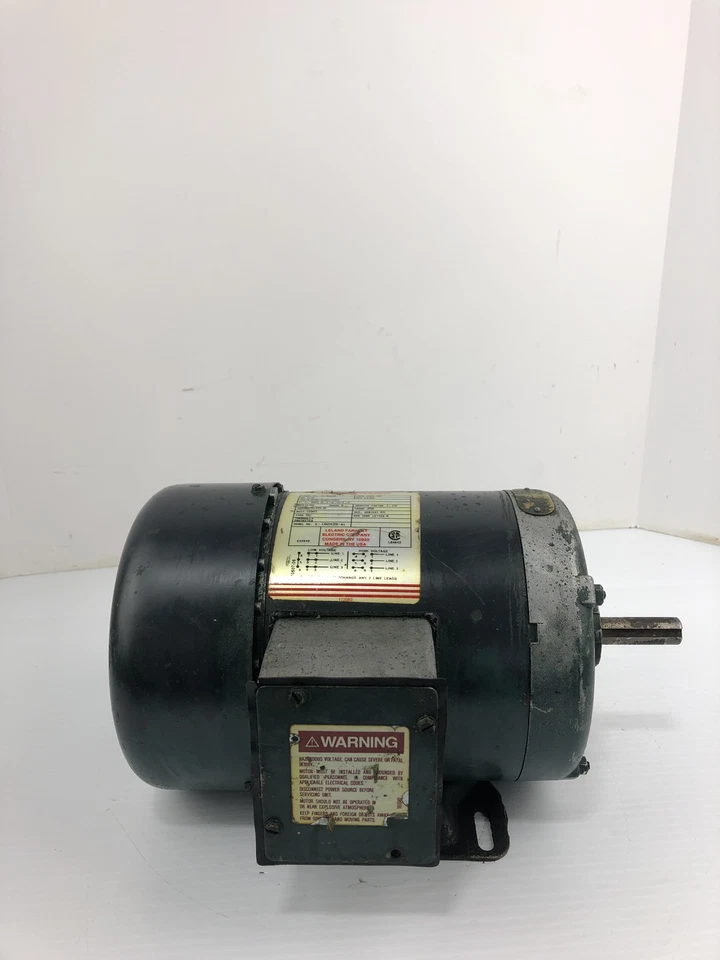 Leland Faraday M-620E Motor 1/2HP 1140 RPM 3PH J56 Frame SC Type - Image 1 of 4