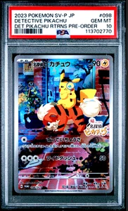 "PSA 10" Detective Pikachu 098/SV-P Limited Promo 2023 Pokemon Card Japanese - Picture 1 of 6