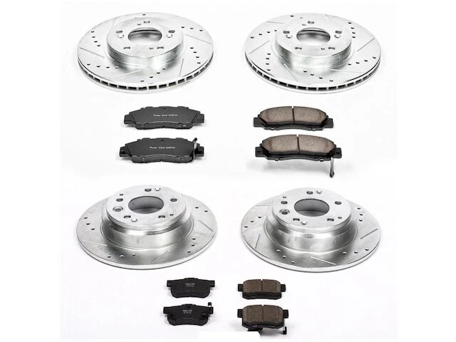 Front and Rear Brake Pad and Rotor Kit For 1996-1999 Isuzu Oasis 1997 VW618ZW - Image 1 of 1
