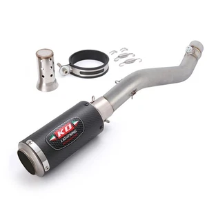 ZX6R 2024 2025 for Kawasaki Ninja ZX636 Slip-On Exhaust Mid Pipe Carbon Muffler - Bild 1 von 14