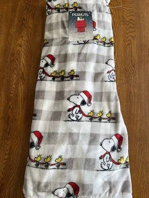 Peanuts SNOOPY SANTA & WOODSTOCK NAVIDAD Bufanda Tiro 50 X 70 NUEVO Foto 1 de 3