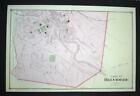 NJ MAP, Belvedere Oxford Township NJ, ANTIQUE WALL MAP, Post Civil War Era