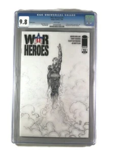 War Heroes #1 2008 CGC Graded 9.8 Marc Silvestri Sketch Variant Millar Image va - Picture 1 of 5