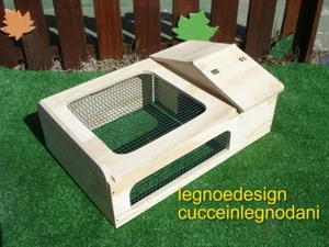 CASETTA PER TARTARUGHE DI TERRA CON TERRARIO FONDO LIBERO 60x40x20 - Imagen 1 de 5