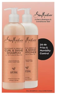 Shea Moisture Coconut & Hibiscus Shampoo & Conditioner, 24 floz., 2pk - Picture 1 of 3