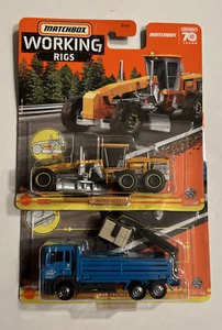Lot 2 2023 Matchbox Working Rigs MBX Road Grader & man tgs mcab 70 Jahre - Bild 1 von 8