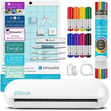 Silhouette Portrait 2 Craft Bundle with Vinyl, Pens, Tools, Class, & Memberships