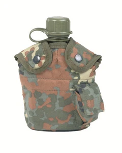 Botella de campaña estadounidense Kst con taza + funda camuflaje antimanchas, exterior, camping, ejército -NUEVA- - Imagen 1 de 1