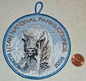 Utah Parks OA 508 520 535 UTAH BSA 2005 KLONDIKE BUFALLO TASCHENAUFNÄHER 4" NEUWERTIG!! - Bild 1 von 2
