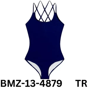 Kanu Surf Girls' Reese UPF 50+ Beach Sport Criss-Cross One Piece Swimsuit, Sz 12 - Picture 1 of 4