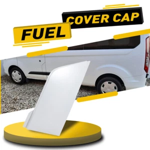 FOR FORD TRANSIT CUSTOM 2016 - 22 NEW FUEL TANK FILLER FLAP PAINTED FROZEN WHITE - Picture 1 of 11