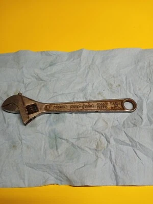 Bonita llave ajustable vintage Blue-Point 8" Kenosha Wisconsin EE. UU. Foto 1 de 2