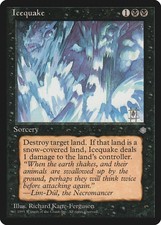 Icequake Ice Age NM Black Uncommon MAGIC THE GATHERING MTG CARD ABUGames