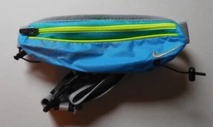 Nike Lightweight Running Slim Waist Pack Adult Unisex Blue Glow/Wolf Grey/Volt - Picture 1 of 9