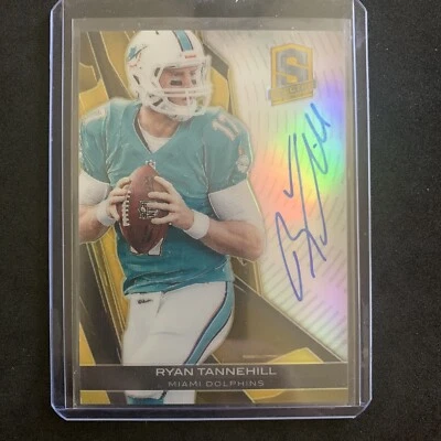 Ryan Tannehill 2013 Panini Spectra GOLD SP On-Card Auto #7 RARE #ed 5/5 - Image 1 of 3