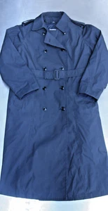 Defense Logistics Agency Navy Belted Lined All Weather Trench Coat Various Sizes - Picture 1 of 7