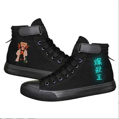 Tênis casual My Hero Academia de lona alta casal - Imagem 1 de 4