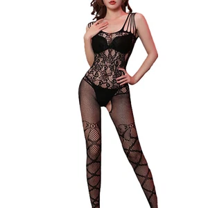 Passion Tight Stockings Sexy Lingerie Set Tearable Net Clothes Seductive Style - Picture 1 of 6