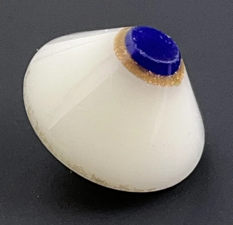 Antique Vintage SWIRLBACK Button w/Cobalt Blue & Aventurine - 11/16" (BF17) Cover