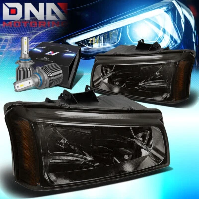 PARA CHEVY SILVERADO/AVALANCHA 2003-2007 FARO SEÑAL CON KIT LED + VENTILADOR AHUMADO Foto 1 de 4