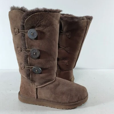 UGG Boots Triplet Classic Bailey Button Suede Wool Tall Stiefel Gr. UK 4,5 US 6 - Bild 1 von 4