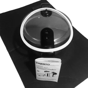 Presto 8-Quart Stainless Steel Pressure Cooker Tri-Clad Base + Basket #01370 EC - Picture 1 of 12