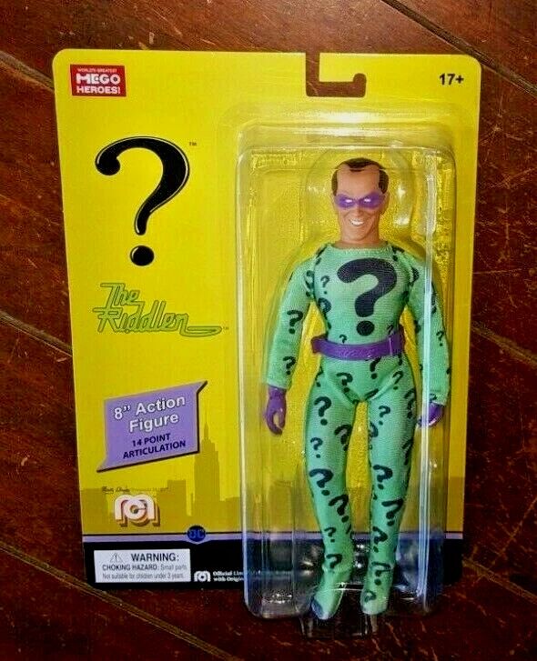 MEGO Heroes DC Batman The Riddler 8" Action Figure
