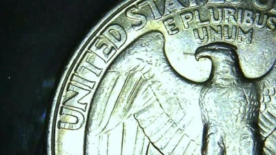 1998 P Spitting/Smoking Eagle Washington Quarter - Die Crack - New Error? - Image 1 of 4