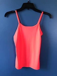 L.E.I. Neon Orange Cami Shirt Spaghetti Strap Girls' Size Medium - Picture 1 of 7