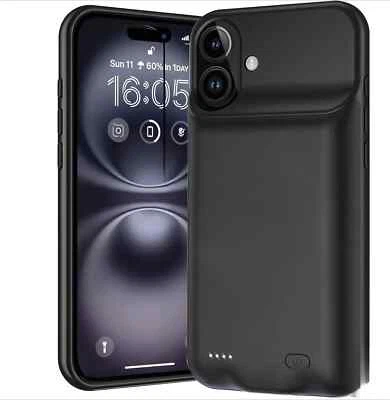 Power Case Battery Charger Case for iPhone 16Plus Power Bank Charging Cover Pack - Image 1 of 4