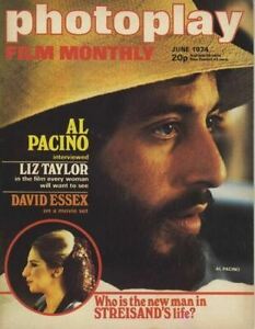 Photoplay Film Magazine Al Pacino Serpico Cover Photo Natalie Wood David Essex