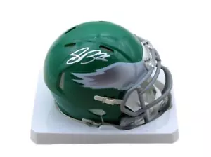 Minicasco Kelly Green Eagles firmado/autografiado por Saquon Barkley PSA/DNA 195211 - Imagen 1 de 4